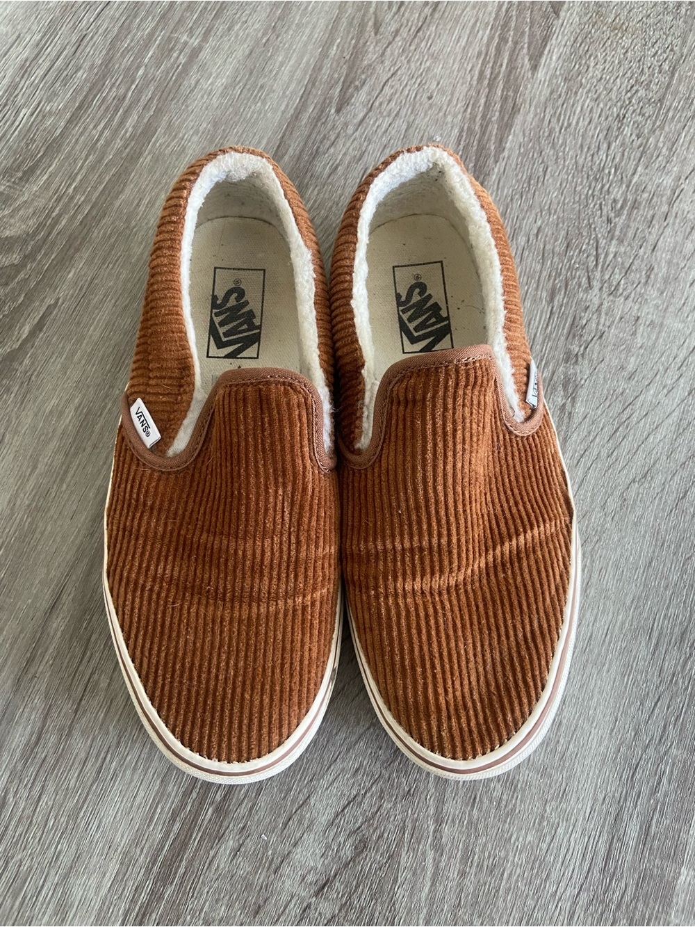 Vans Slip-On Corduroy Shoes - Brown